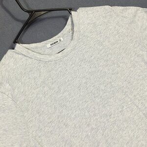 Buck Mason T-Shirt Men's M Gray Short Sleeve Curve Hem